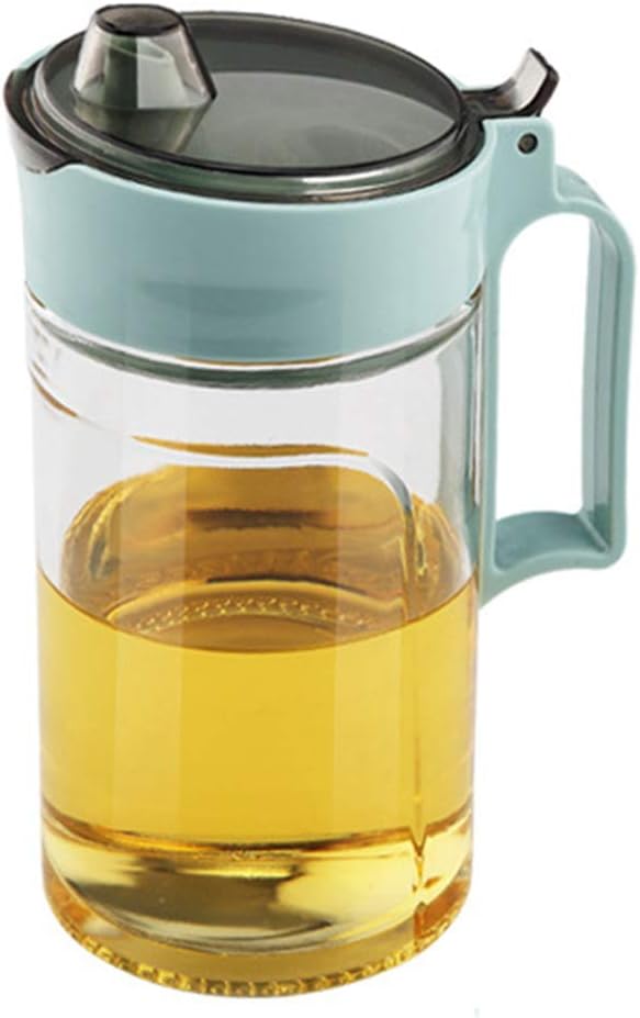 TENTA KITCHEN Olive Oil Vinegar Syrups Bottle Dispenser Cruet - 650ml(22Oz) Oil Bottle Glass With No Drip Plastic Bottle Spout And Protective Cap