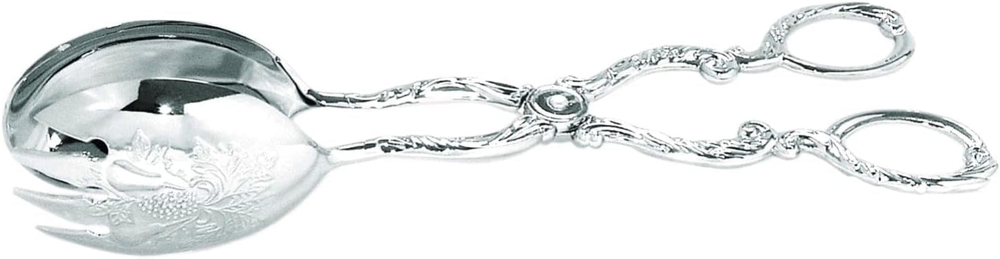 Regent Stainless Steel Salad Tong, Cooking Tongs Bread Tongs, Multifunctional Scissors Serving Tong for Vegetables, Salads, Meat, Desserts, Appetizers, Steaks, Etc. (Silver)