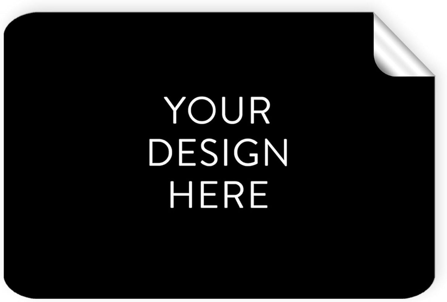 Custom Vinyl Stickers - Upload Your own Image, Text, Design, Logo - Personalized Logo Labels for Handmade, Packaging, Bottle, Jars, Candle, Brand Stickers (Black, 5x3) 5-1000