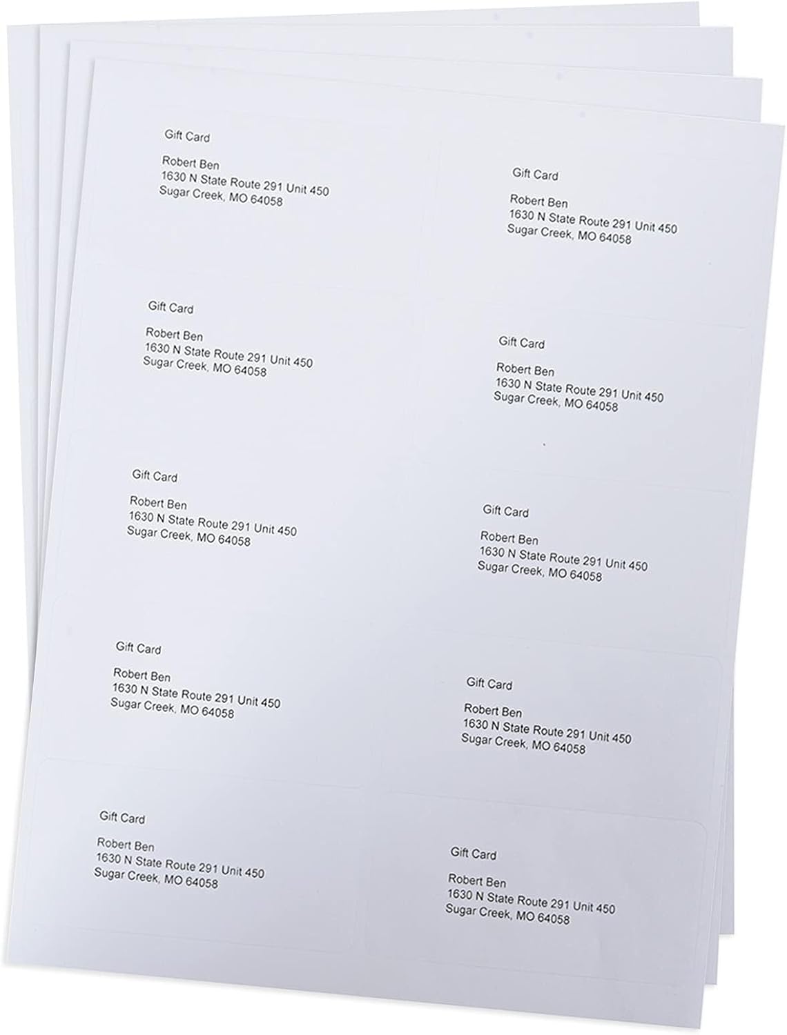 9527 Product 10 UP Sticker Labels,2x4 inches FBA Shipping Address Labels for Laser/Ink Jet Printer,Total 1000 Labels