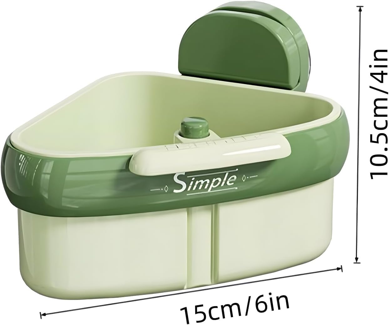 Suction Cup Sink Corner Rack 2026 Upgrade Corner Sink Strainer Basket Automatic Dumping Suction Cup Press Sinks Drainer Basket Faucet Sponge Storage Rack Food Waste Catcher for Sink (1PC - Yellow)