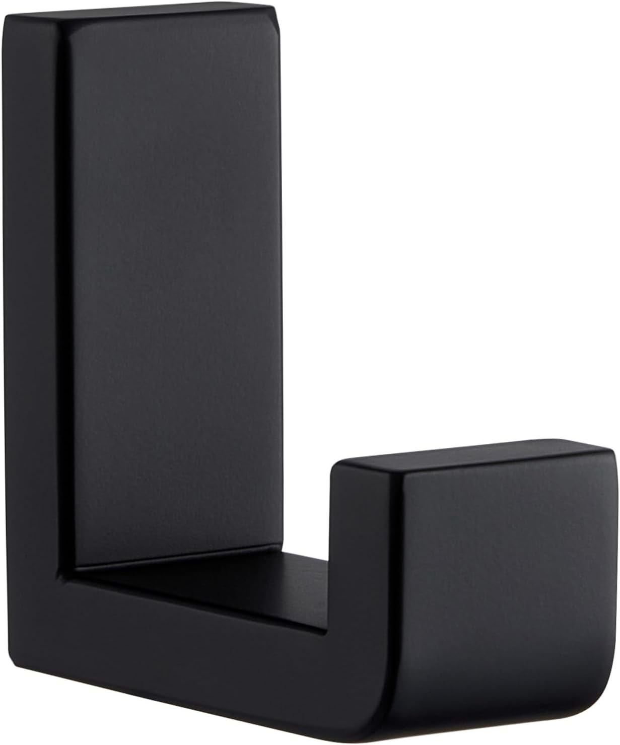 Angle Simple Towel Hook for Bathroom, SUS 304 Stainless Steel Compact Shower Robe Coat Wall Hook, Matte Black