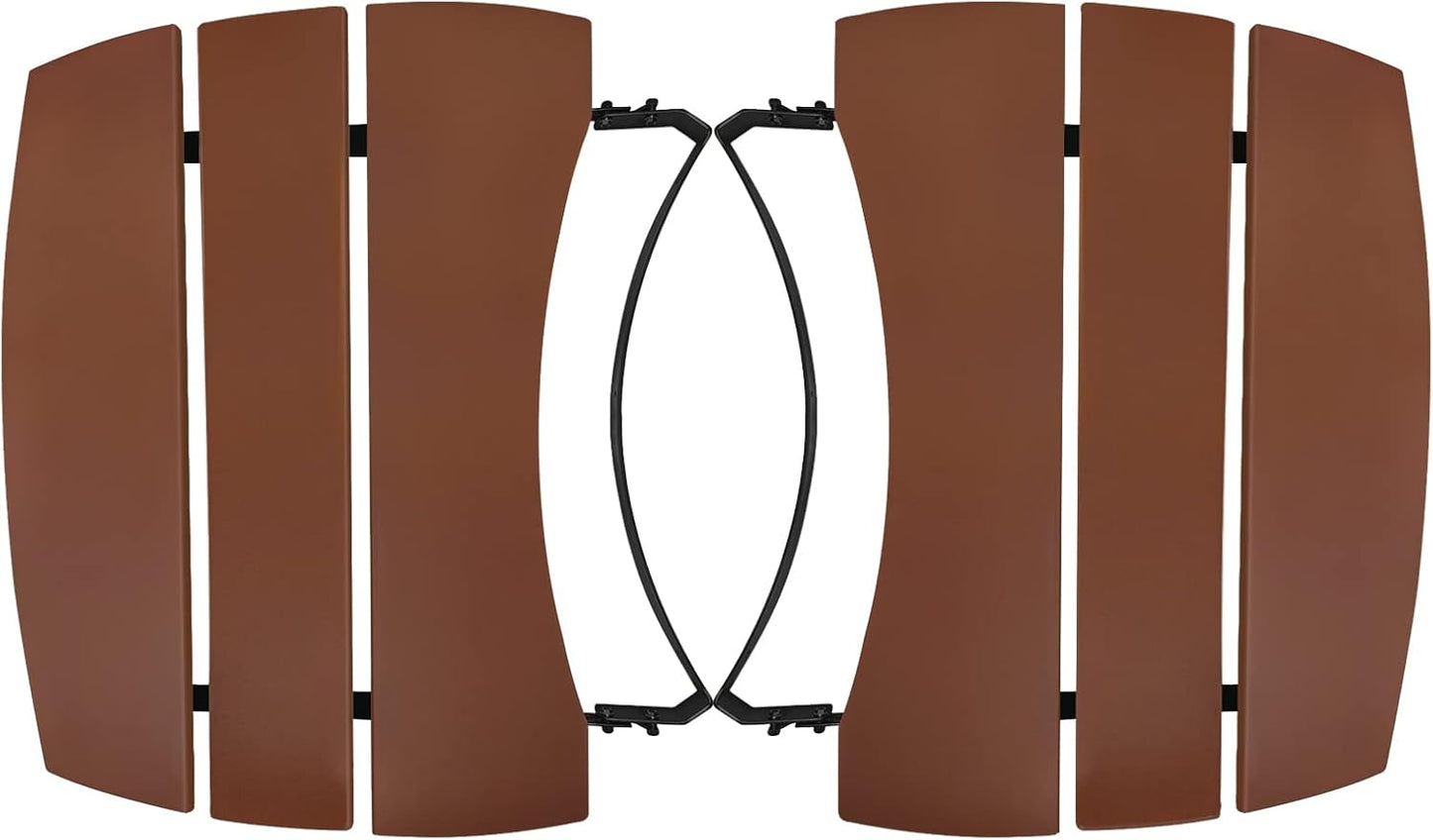 Side Shelves Upgrade Plus Big Green Egg Accessories, Composite 3 Slat Egg Mates for XLarge Big Green Egg with Folding Side Shelves Replacement Parts Grill