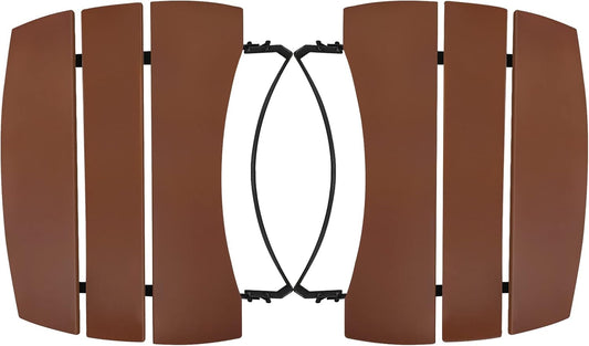 Side Shelves Upgrade Plus Big Green Egg Accessories, Composite 3 Slat Egg Mates for XLarge Big Green Egg with Folding Side Shelves Replacement Parts Grill