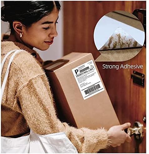 FungLam 10 Rolls 4"x6" Direct Thermal Printer Label, Shipping Labels Compatible with Zebra, Rollo and Most Thermal Printer, Perforated Postage Label Paper, 250 Labels/Roll