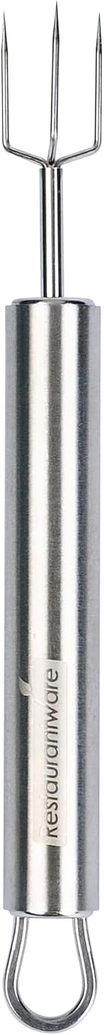 Restaurantware-German Standard 6.1 Inch Granny Forks, 6 Prong Potato Forks - Ergonomic Handle, Dishwashable, Stainless Steel Carving Fork, Heavy-Duty, For Kitchen Roast