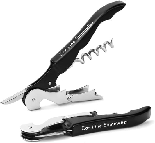 The Wine Chic Engraved Wine Key Corkscrew with Quote and Funny Sayings, Unique Back to School Gifts for Moms and Wine Lovers (Car Line Sommelier)