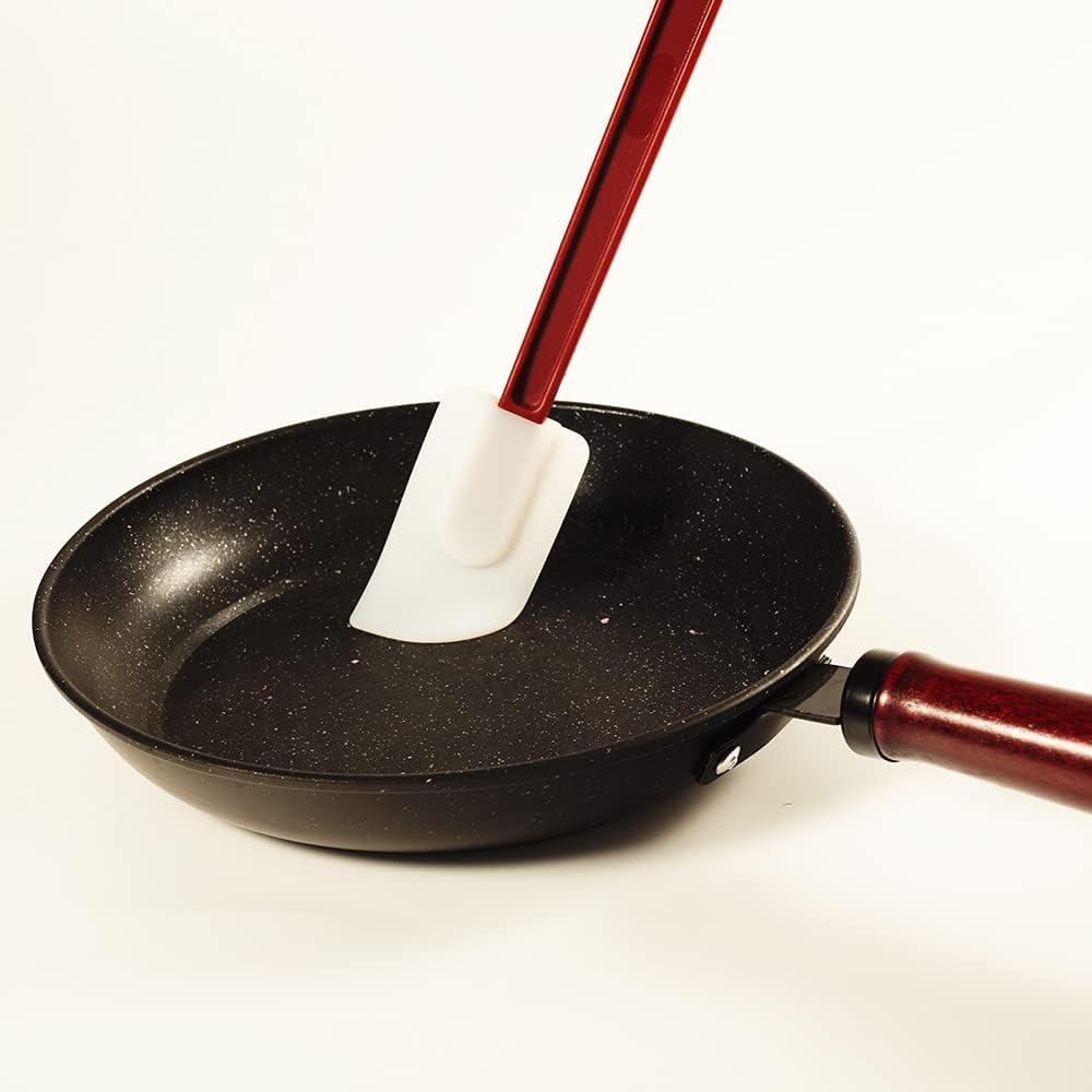 Silicone High Heat Spatula Set, 3pc (9.5/14/16Inches) - Commercial Rubber Spatula for Cooking