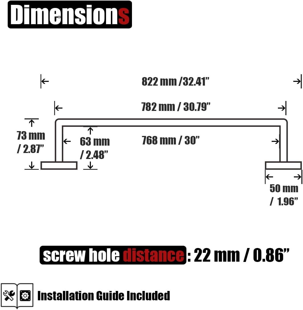 JQK Champagne Bronze Bath Towel Bar, 30 Inch 304 Stainless Steel Thicken 0.8mm Towel Rack Bathroom, Towel Holder Wall Mount, Total Length 32.41 Inch, TB250L30-CB