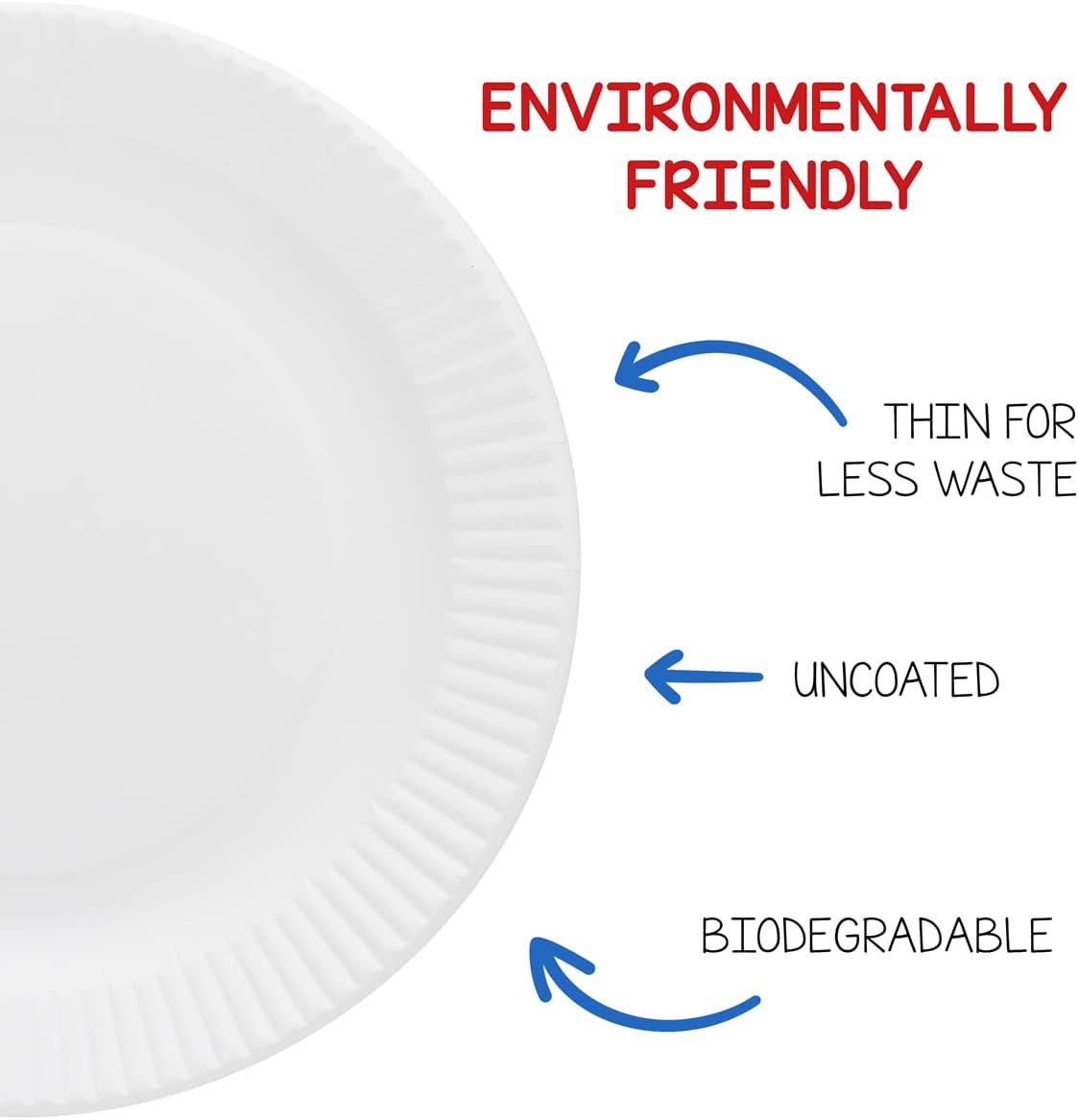 Hygloss Products Paper Plates - Uncoated White Plate - Use for Foodware, Events, Activities, Crafts Projects and More - Environmentally Friendly - Recyclable and Disposable - 6-Inches - 100 Pack