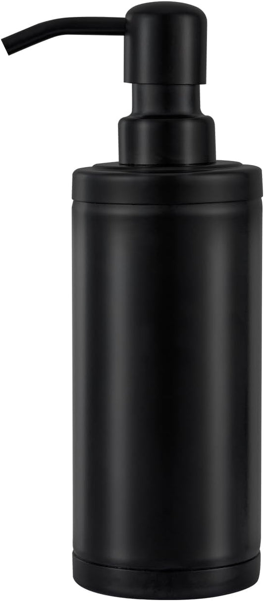 GAPPO Matte Black Soap Dispenser Stainless Steel Metal Pump Hand Lotion Bottle for Bathroom, Bedroom and Kitchen(300ML/10.15Ounce)