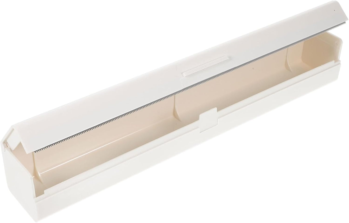 STOBOK Plastic Film Cutter - Cling Wrap Dispenser with Stainless Steel Cutter Compact Food Wrap Storage Box for Home Use Ideal for Plastic Wraping and Aluminum Foil