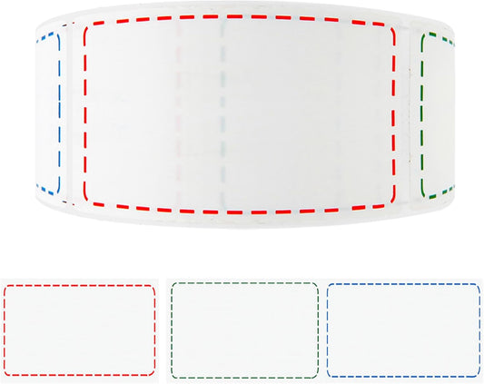 500 Removable Freezer Labels, 2x3 inches Water Oil Waterproof Stickers to Write on for Bottles Canning Containers Jars Pantry Organization Paper Name Clothes Tags Box Storage Bins Daycare, 3 Color