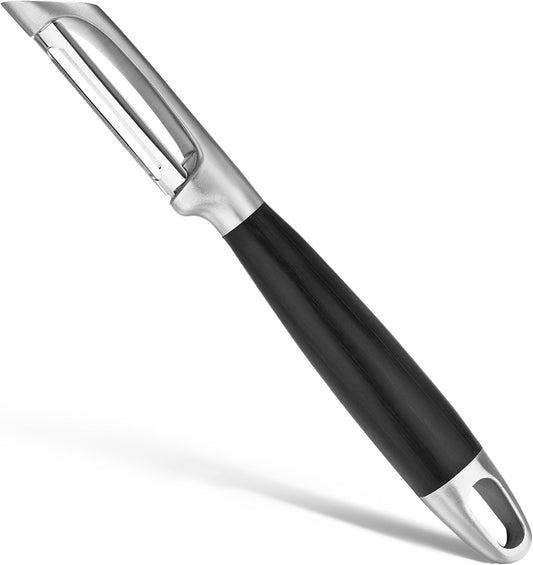 KULUNER 304 Stainless Steel Multi-Function Kitchen Peeler - With Solid Wood Handle, Sharp & Durable Blade, Effortlessly Peels Vegetables and Fruits, Essential Kitchen Tool