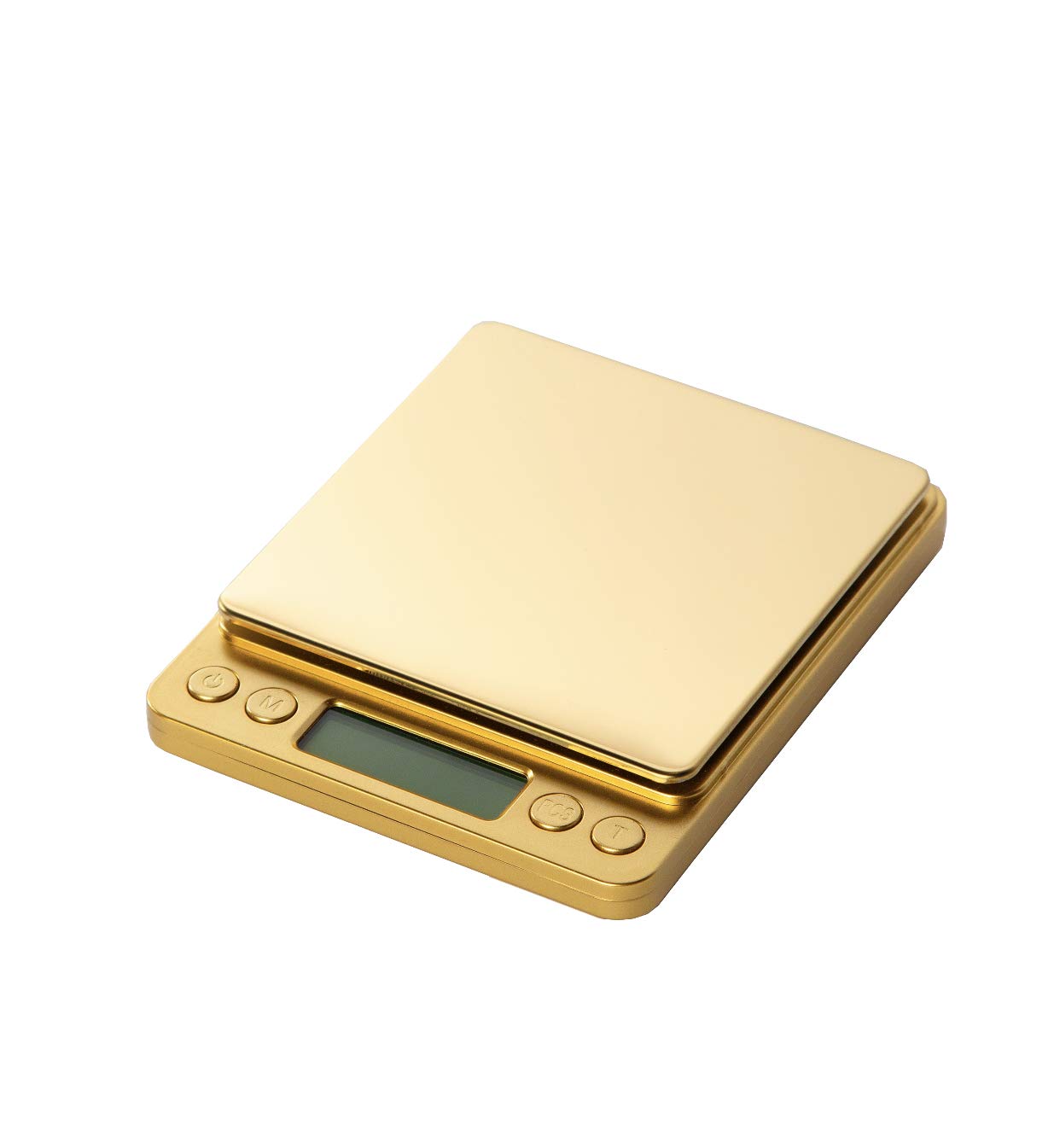 Street Kingz Gold Digital Scale - High Precision 500g Capacity Food Scale with Multi- Unit Conversion & Piece Counting - Includes 2 Weighing Bowls & 2 AAA Batteries