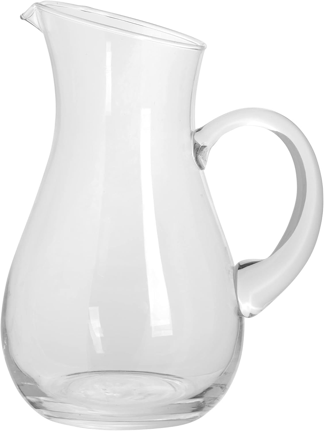 Glass Water Pitcher with Spout – Elegant Serving Carafe for Water, Juice, Sangria, Lemonade, and Cocktails – Crystal-Clear Glass Beverage Pitcher.