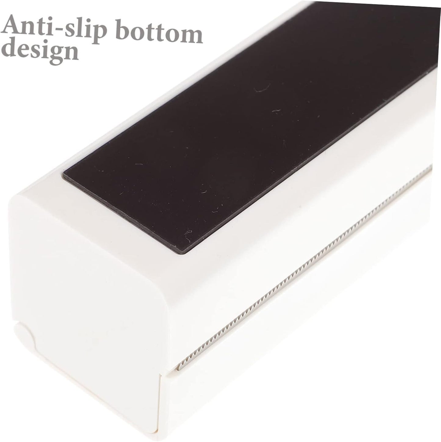 STOBOK Plastic Film Cutter - Cling Wrap Dispenser with Stainless Steel Cutter Compact Food Wrap Storage Box for Home Use Ideal for Plastic Wraping and Aluminum Foil