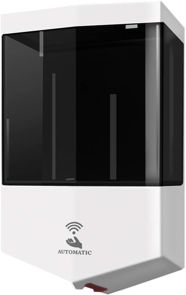 Evhome Automatic Soap Dispenser Wall Mounted Commercial Soap Dispenser Touchless Liquid Dish Soap Dispenser for Hotel, Offices, Schools, Kitchen, Bath - 20.3oz/600ml, Plastic (600ML-S)