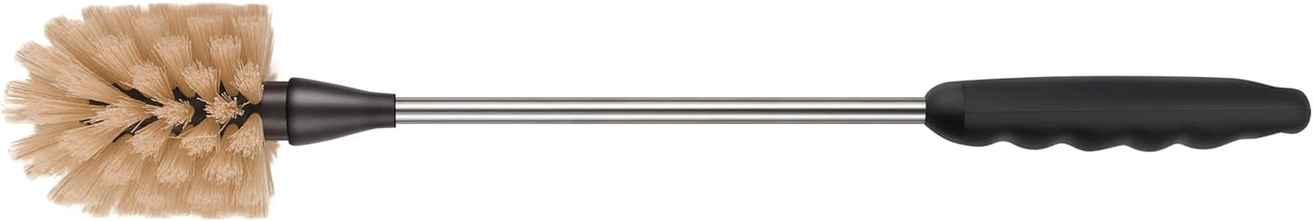 Stainless Steel Long Handle Water Bottle Brush, Flexible Scrubbing Brush for Cleaning Water Bottles, Baby Water Bottles, Glassware, Food Jars, Sports Jugs, Sobriety Jugs, 2 Pack, 15 in.