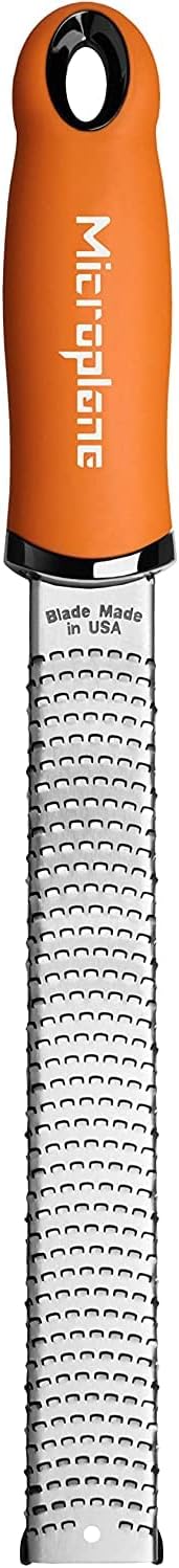 Microplane Premium Classic Series Zester Grater, 18/8, Orange