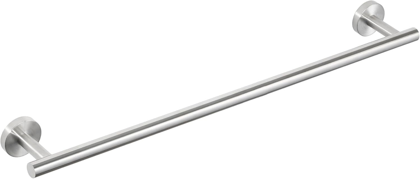 SAYAYO Brushed Nickel Towel Bar for Bathroom, 24 Inch Towel Rack Towel Rod Towel Holder Wall Mount SUS304 Stainless Steel (21 Inch Hanging Length)