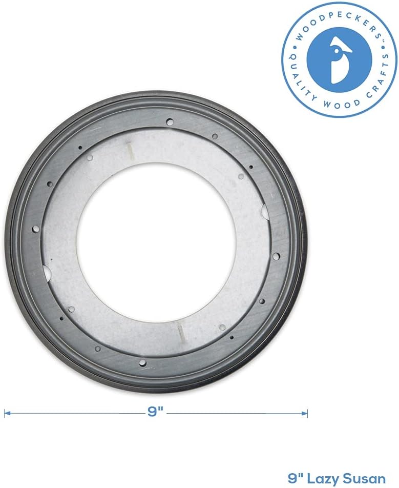 Lazy Susan Hardware, 9 inch, 750 lbs. Load Capacity, Pack of 2 Steel Lazy Susan Turntable Ball Bearing, by Woodpeckers