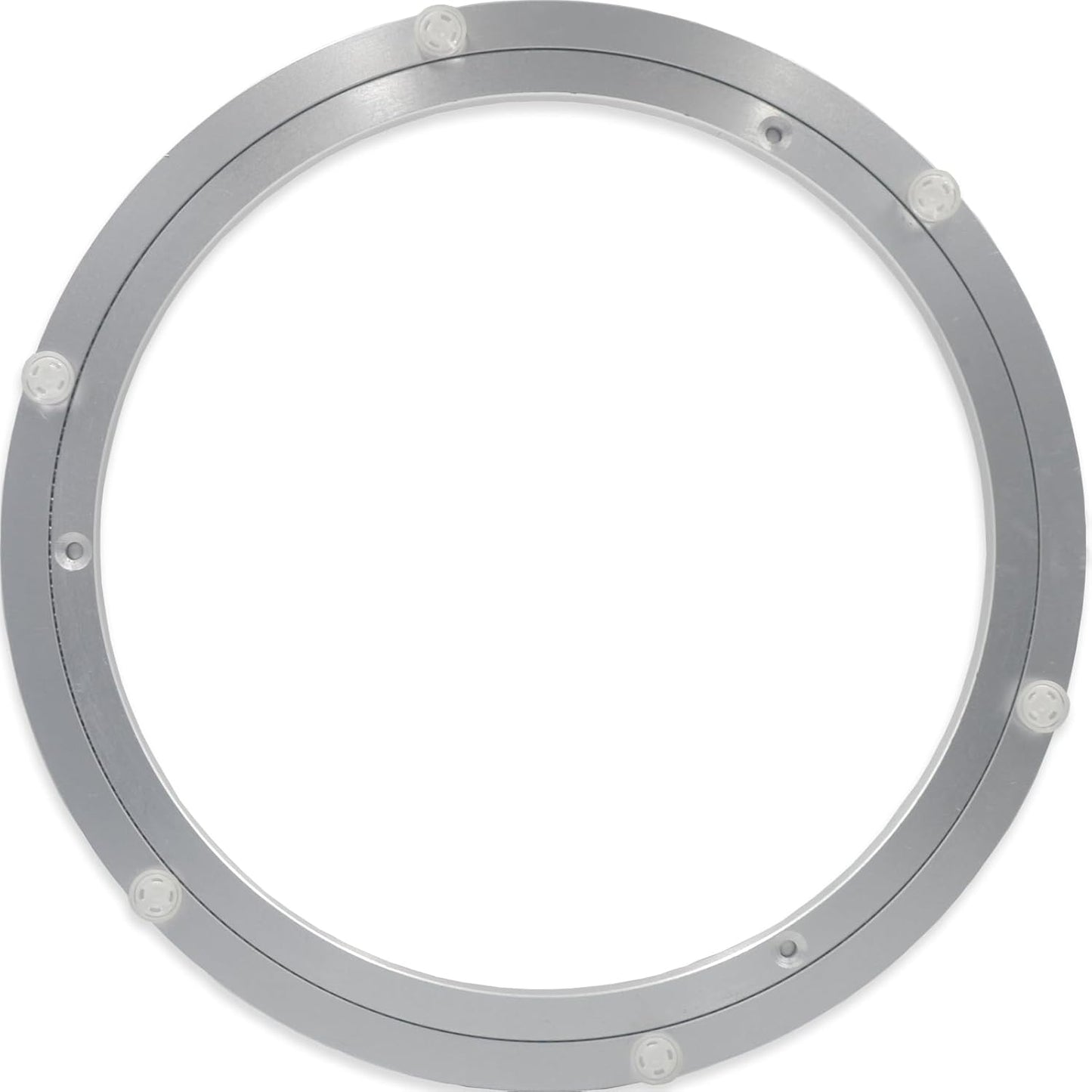 Lazy Susan Metal Heavy Duty Hardware Rotating Turntable Bearings Swivel Plate Bearing Aluminum Metal for Dining-Table and Workbench (12 Inchs) …