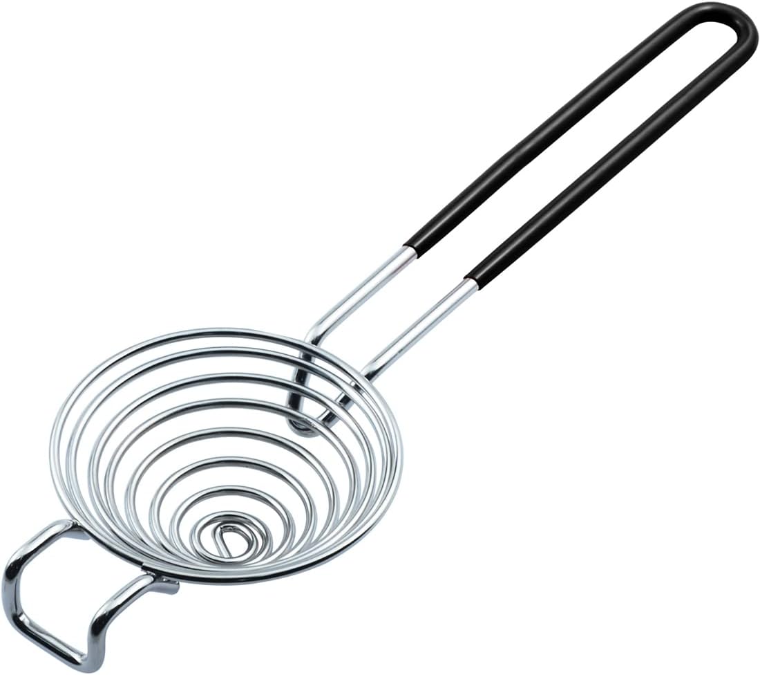 CAMKYDE Egg Separator Food Grade Stainless Steel Egg Yolk White Separation Tool (Black)