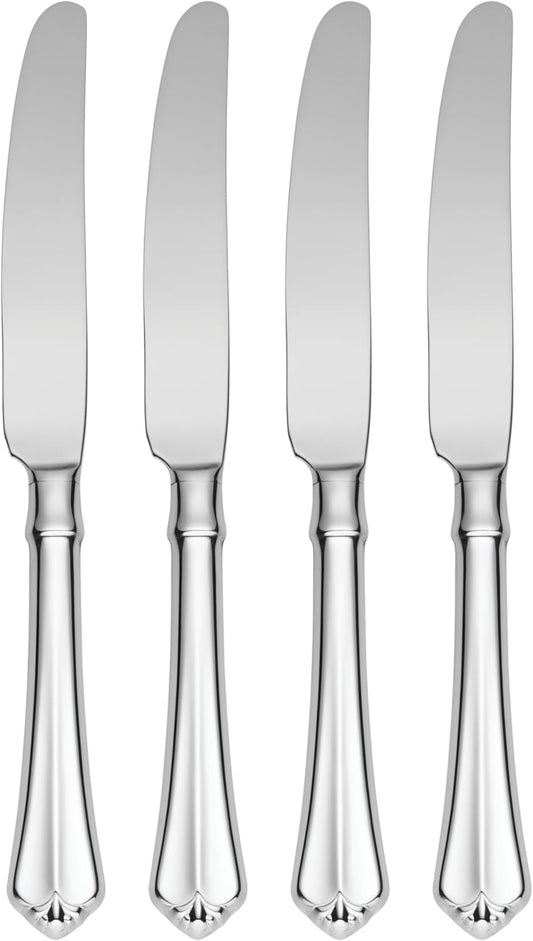 Oneida Juilliard Fine Flatware Dinner Knives, 0.65 LB, Metallic