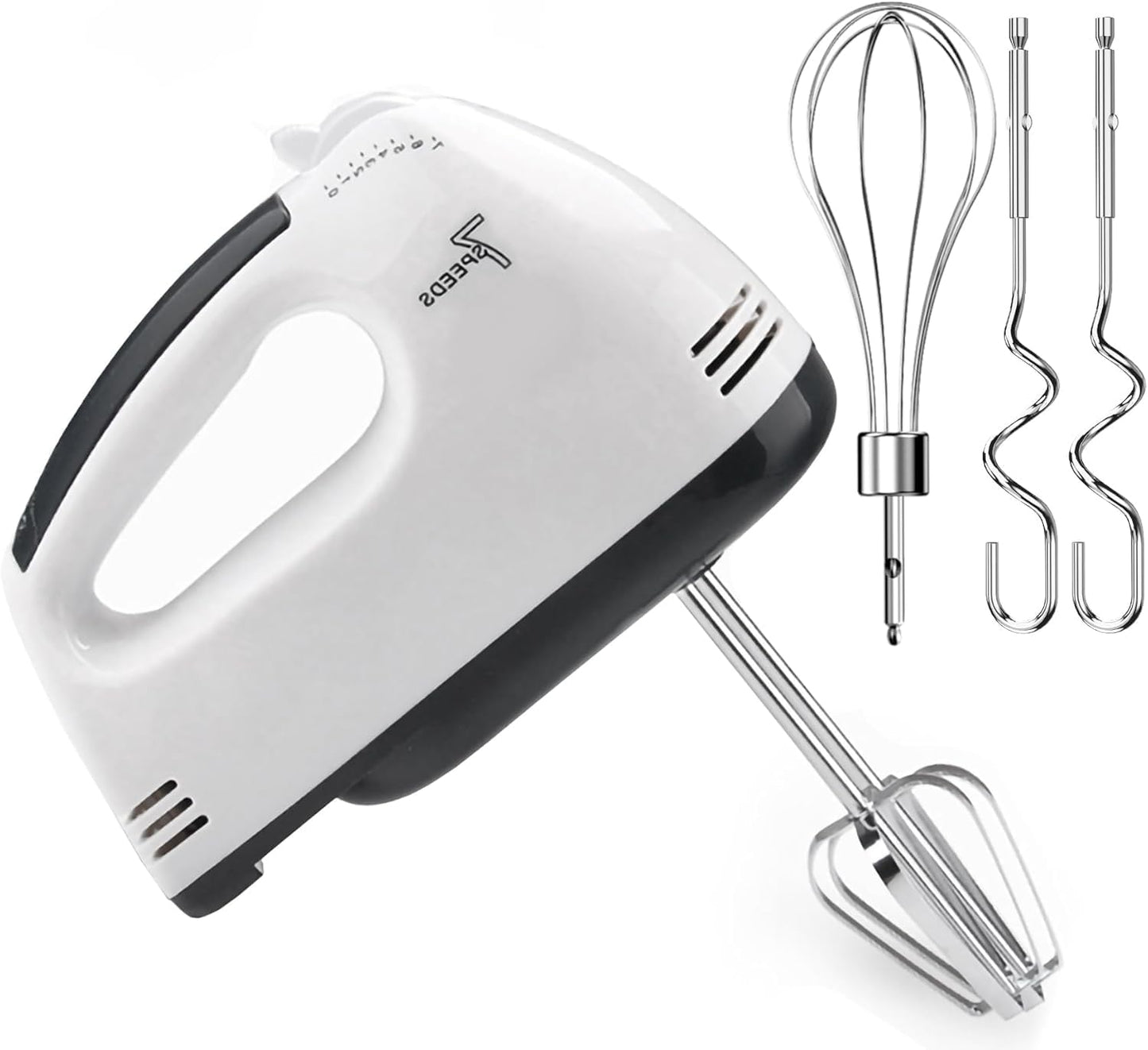 Hand Mixer, 7 Speed Electric Cake Whisk Food Mixer Self-Control/Turbo Boost with 5 Stainless Steel Accessory Food Beater for Cake Bread (size 3)