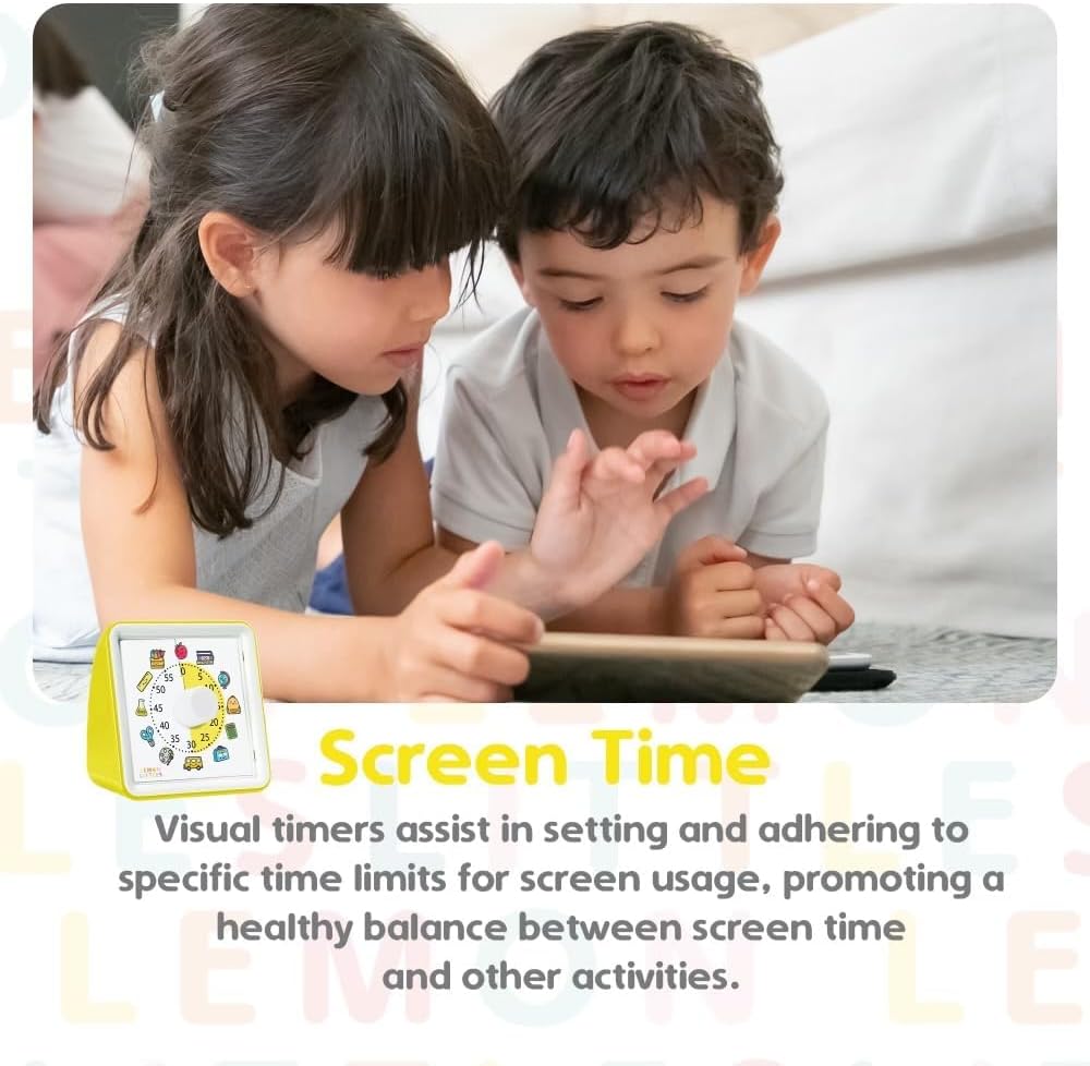Visual Timer for Kids, Toddler, Autism, ADHD & Preschool Classroom - Animal Silent Countdown Timers - 60 Minute Productivity & Time Management Clock (School)