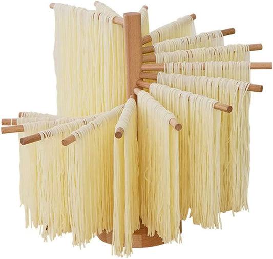 Pasta Drying Rack, 16-Arm Spaghetti Dryer Stand for Homemade Noodles, Quick Setup Kitchen Pasta Hanger for Fresh Pasta Drying and Storage