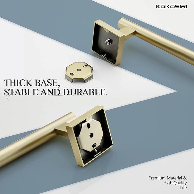 KOKOSIRI Towel Bar Bathroom Towel Holder for Bath 20 Inch B4005BG-L20