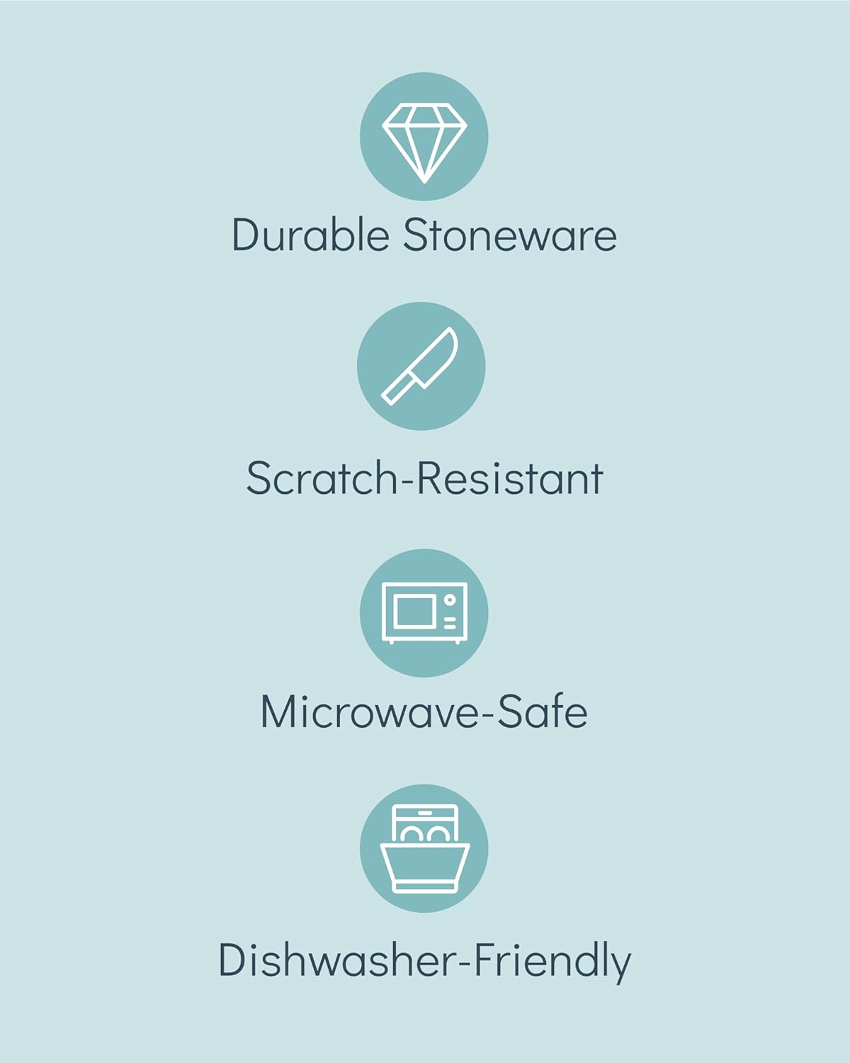 Stoneware Dinnerware Set for 8 People HYGGE 32-Piece - Elegant Scandi Design - Premium Dish Set - Bowl and Plate Set - Tableware for 8 People in a Ribbed Design - Pure Living in Light Brown