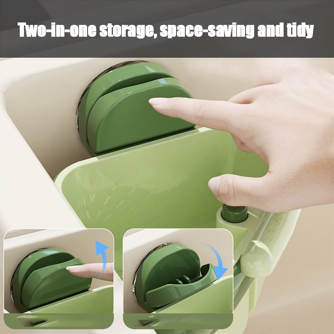 Suction Cup Sink Corner Rack, Sink Strainer Basket, 2025 New Upgraded Suction Cup Press Sink Drainer Basket, Press Automatic Dumping Sinks Strainer Basket (2pcs-a)