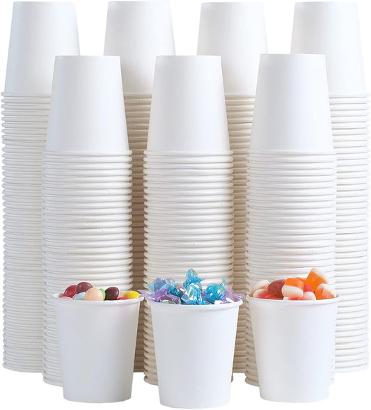 Lamosi 300 Pack 5 oz Paper Cups, Disposable Bathroom Cups 5oz Paper, Small Mouthwash Cups, Paper Espresso Cups, Mini Paper Cups for Travel, Party, Picnics, Home