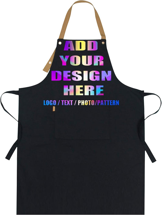 Personalized Custom Aprons Custom Adjustable Kitchen Cooking Aprons Hair Stylist Cafe Work Aprons For Men And Women