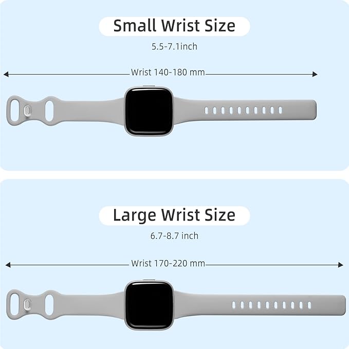 4 Pack Witzon Bands Compatible with Fitbit Versa 2/Lite/SE, Slim Thin Silicone Bands for Verson 2 Women Men, Sport Replacement Wristband Strap for Fitbit Smart Watch(Small, Lilac/White/Pink Sand/Gray)