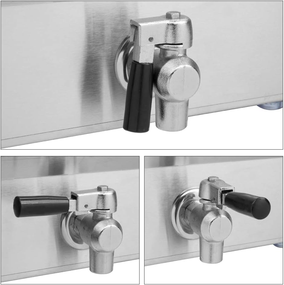 25QT/23.6L Commercial Deep Fryer with Basket and Lid, 3400W Electric Fryer with Adjustable Temperature & Timer, Stainless Steel Countertop Oil Fryer for French Fries, Onion Rings, Donuts