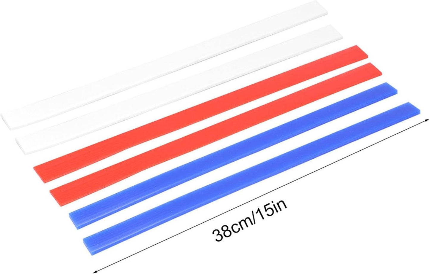 Rolling Pin Guides, 6Pcs Silicone Measuring Dough Strips, 15in Length Dough Thickness Guides, Non Stick Baking Strips Professional Leveler Sticks Tool for Cookie Pie Baking