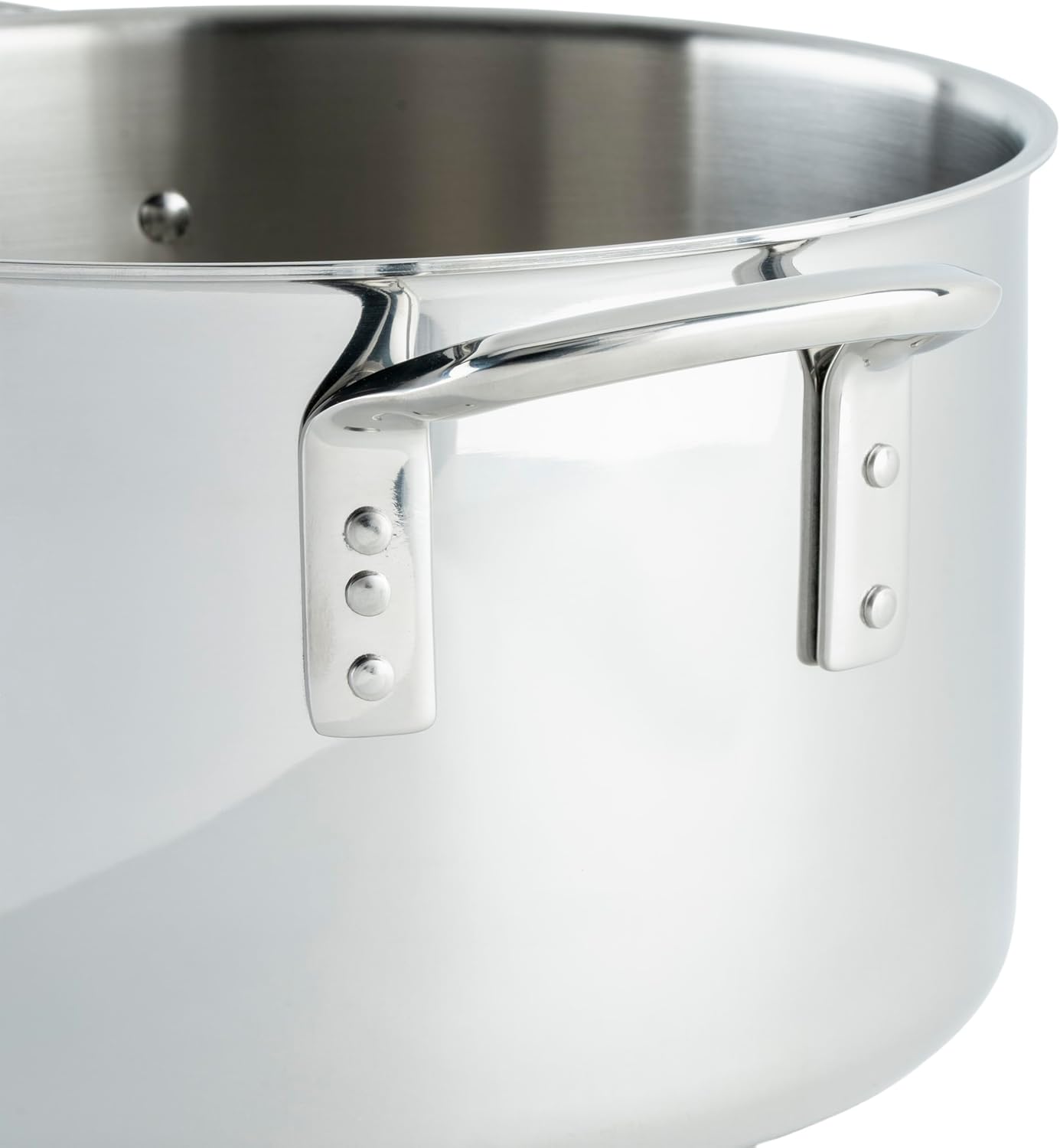 WINCO Tri-Ply Stock Pot, Silver