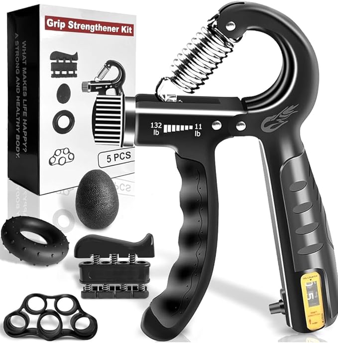 Kit de entrenamiento de fuerza de agarre (paquete 5) con