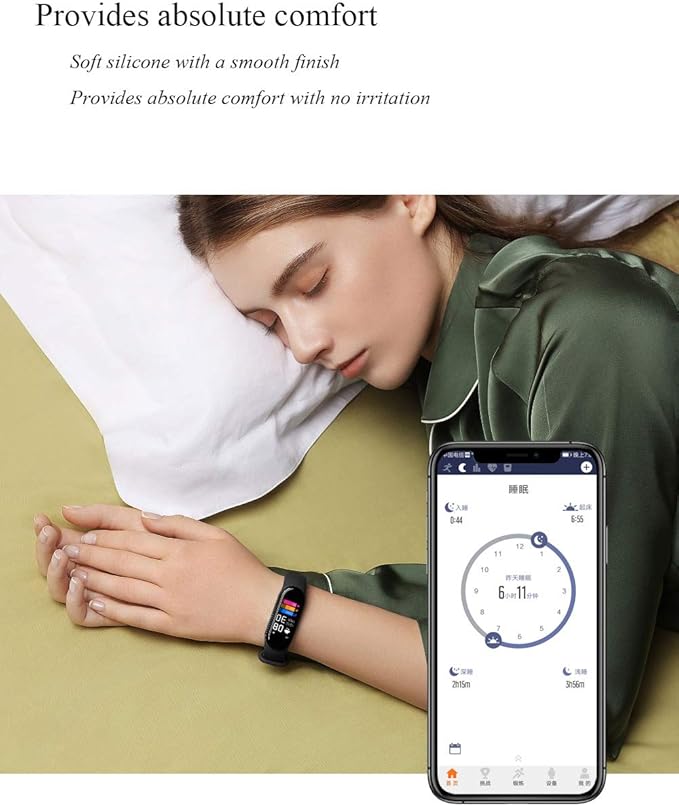LeongLzt(4/5/8 PACK) Xiaomi Mi 5/6/7 Strap/Amazfit Band 5/6 Replacement Bands for Mi Band 5/6/7 SmartWatch Bands & Amazfit Band 5/6, Skin-Friendly Soft & Flexible Silicone Straps for Male and Female