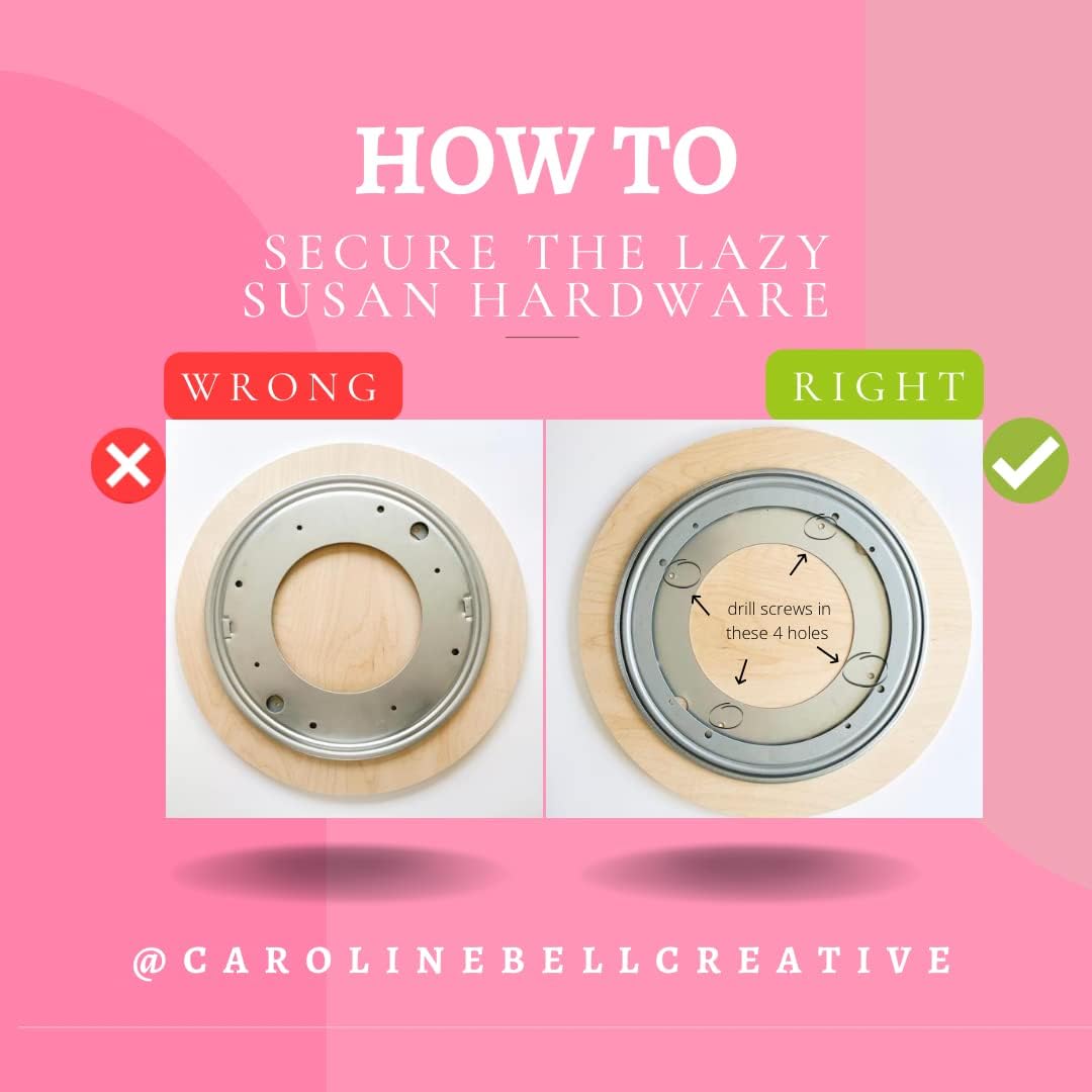 Lazy Susan Hardware, 9 inch, 750 lbs. Load Capacity, Pack of 10 Steel Lazy Susan Turntable Ball Bearing, by Woodpeckers