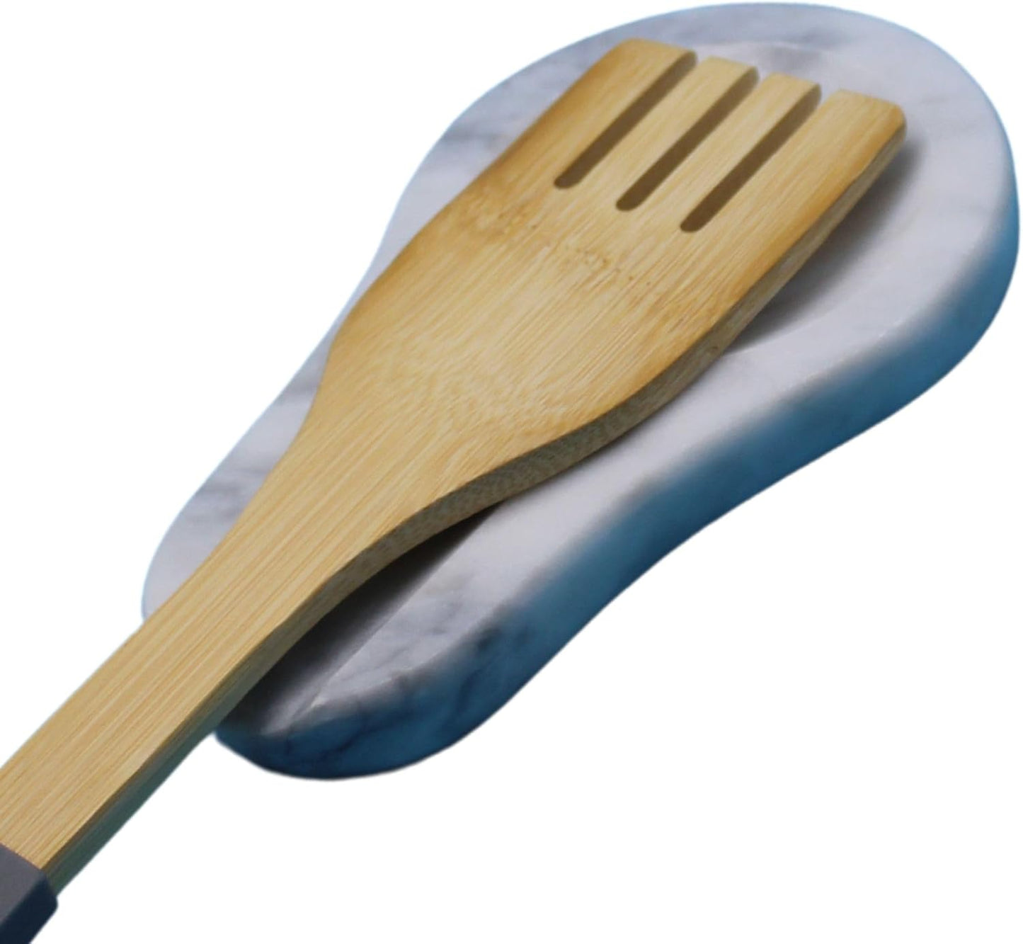 Marble Spoon Rest - Heat-Resistant, Spoon Holder for Stove Top - Kitchen Utensil Holder for Spoon, Ladle, Spatula & Other Accessories