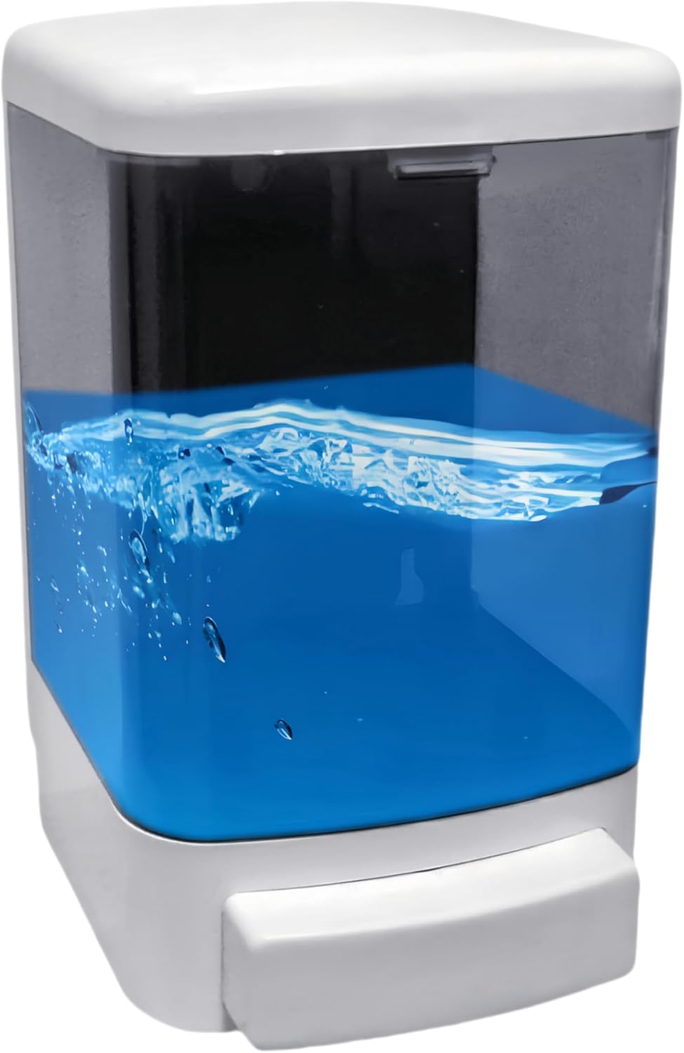 Manual Soap Dispenser Kitchen Bathroom Wall Mounted Hand Dispensers Commercial for Liquid Containers Shampoo Gel Chamber Plastic - (33.8 oz) 1000ml