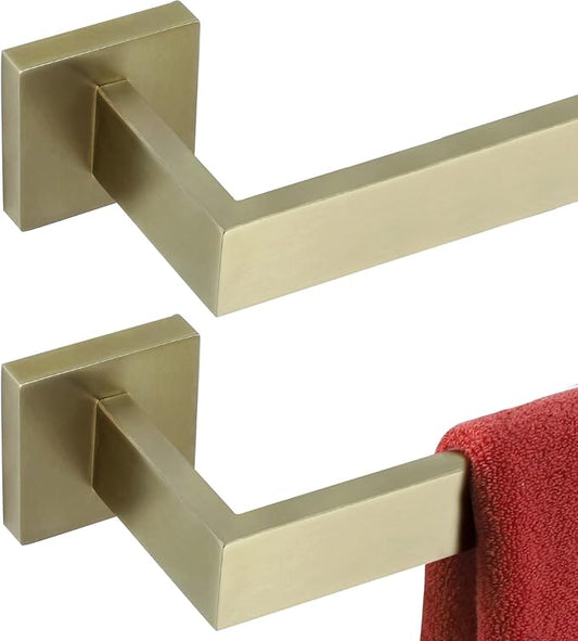 KOKOSIRI 24-Inch Single Towel Bar SUS304 Stainless 2 Pack, B4003BG-L24-P2