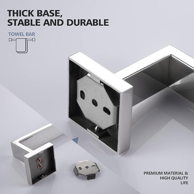 KOKOSIRI 32-Inch Towel Bar SUS304 Stainless 2 Pack, B4003CH-L32-P2
