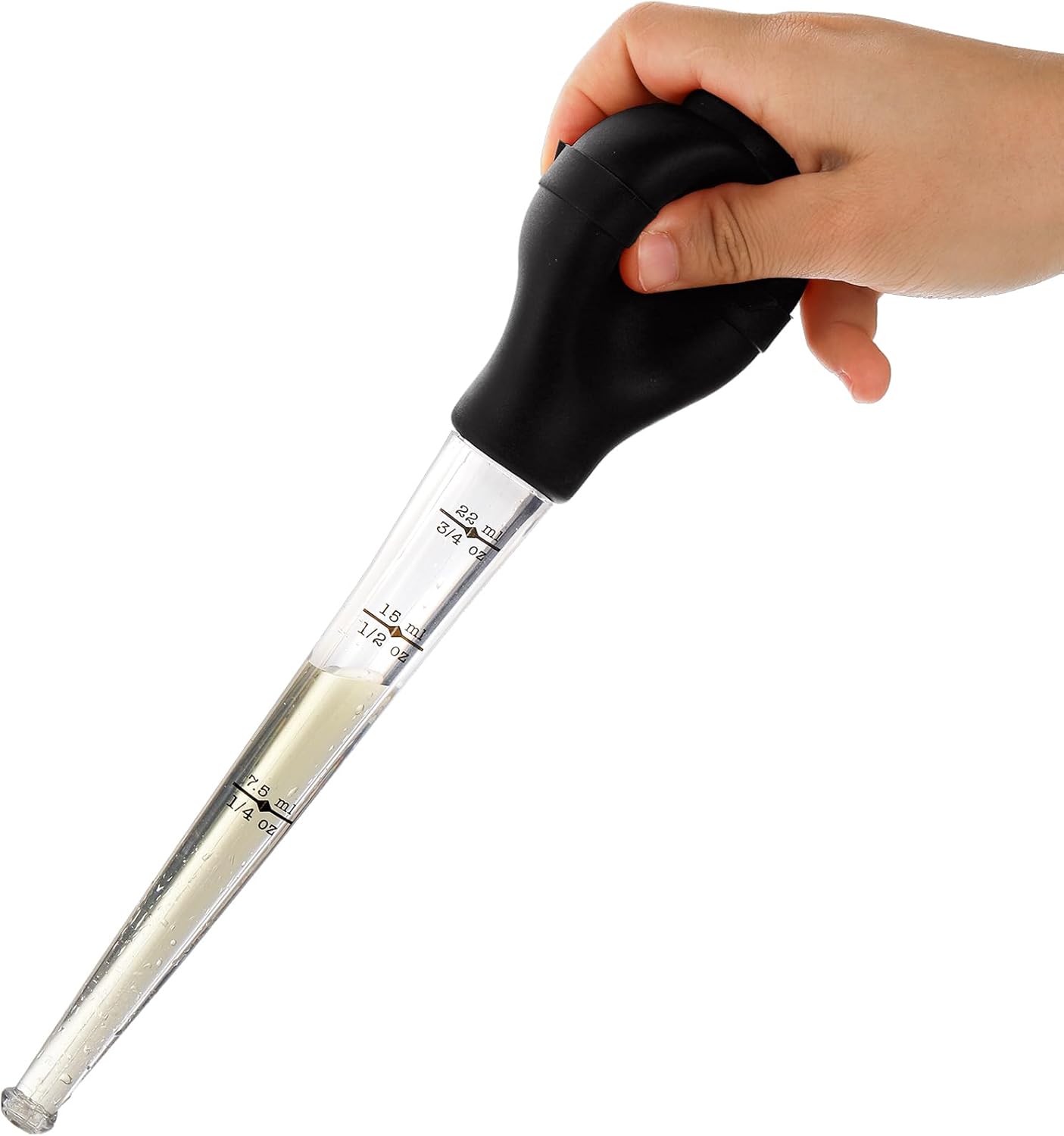 TOPZEA 2 Pack Turkey Baster for Cooking & Basting, Food Grade Baster Syringe Set Including Detachable Round Silicone Bulb, Barbecue Basting Brush, Meat Marinade Injector Needles, Cleaning Brushes