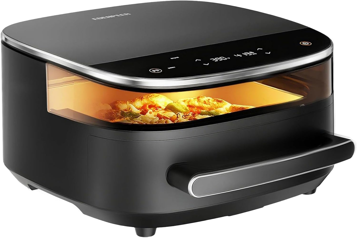 Large Air Fryer,11-IN-1 Airfryer,Super Fast Cooking Speed with Dual Heat Source, Non Toxic Air Fryers Stainless Steel, Max Crisp Technology with 450F, 6QT Up to 33 Chicken Wings Capacity